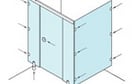 Cubicle Fittings for 17-21 mm Board Aluminium