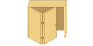 Folding Cupboard Door Gear