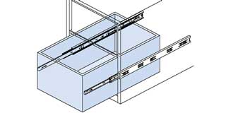 Soft Close Side Fixing Drawer Runners
