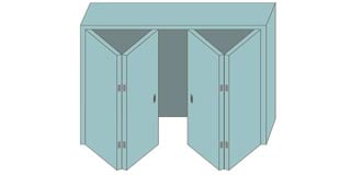 Saheco Cupboard Folding Door Gear