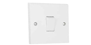 White Plastic Electrical Plates