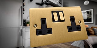 Buster + Punch Satin Brass Electrical Plates