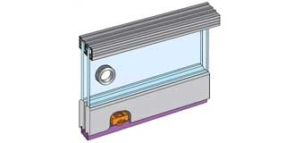 Zenith Double Track Sliding Door Gear for Cabinets