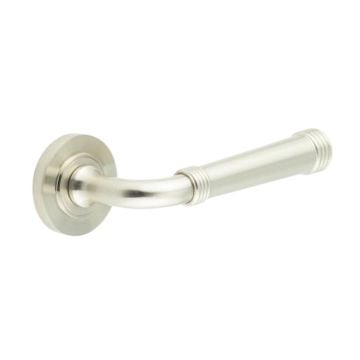 Highgate Lever on Plain Rose Satin Nickel