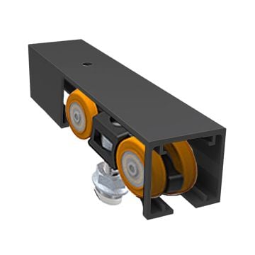 Saheco SF-P50 Sliding Door Fittings and Track 3000 mm Matt Black Finish