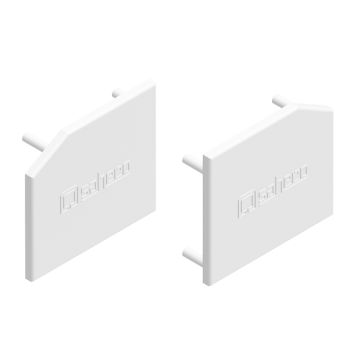Saheco Star Side Fix Track End Caps White