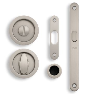 Valli Inset Privacy Turn And Release Satin Nickel PVD