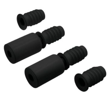 SDS Sash Window Stop Set includes 2 Stops & 4 Ferrules Matt Black