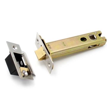 Tubular Latch Medium Spring 128mm Satin Stainless Steel