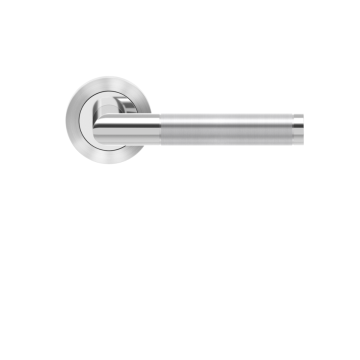 Rio Round Rose Lever Polished & Satin Stainless Steel