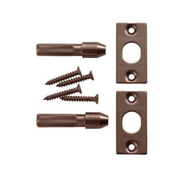 Security Hinge Bolts Stainless Steel Dark Bronze Finish