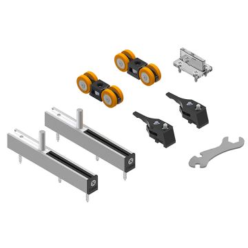 Saheco SF-P70 Low Headroom Single Door Fitting Set Max. 70 kg  Standard finish