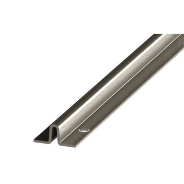 Bottom Track 2100 mm Satin Stainless Steel