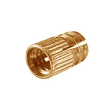 Screw Fit Shelf Sleeve (Pack 100) Polished Brass Lacquered
