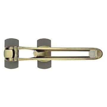 Security Door Restrictor Antique Brass Finish