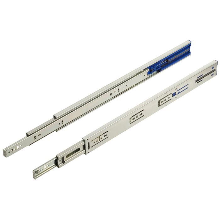 thumbnail image 2 of GTV Heavy Duty Soft Close Drawer Runners - Push To Open, 100kg Capacity, Stainless Steel (Pair) 2 of 4