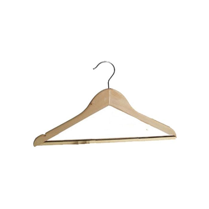 Wooden ANTITHEFT Trouser Bar Hanger 3X05 Oak Yellow Colour For Home