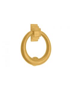 Ring Door Knocker 110 mm Satin Brass Unlacquered