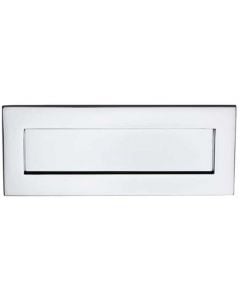 Sprung Letter Plate with Flap Polished Chrome Plate
