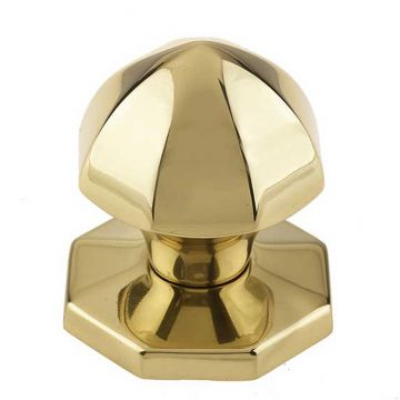 Centre Door Knob 56 mm Polished Brass Lacquered