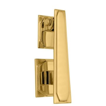 Art Deco Knocker 150 mm Polished Brass Lacquered
