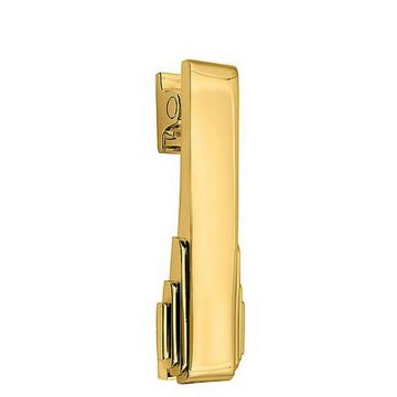 Art Deco Door Knocker 149 mm  Polished Brass Unlacquered
