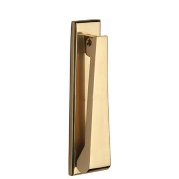 Plain Door Knocker 165 mm Polished Brass Lacquered