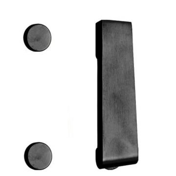 Tapered Slim Door Knocker 106 mm (Matt Black Chrome)