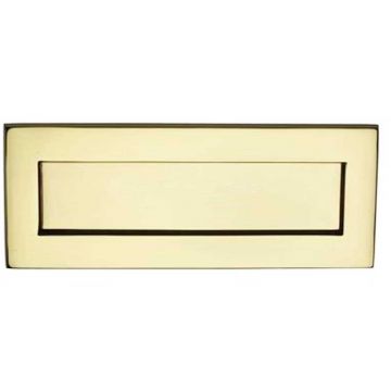 Plain Sprung Letter Plate Polished Brass Plate