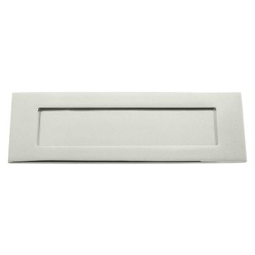 Sprung Letterplate 305 x 95 mm Satin Chrome Plate