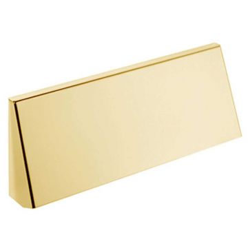 Letterplate Hood 296 x 127 mm  Polished Brass Unlacquered