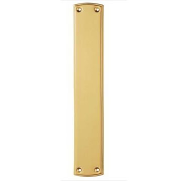 Finger Plate 382 x 64 mm Polished Brass Lacquered