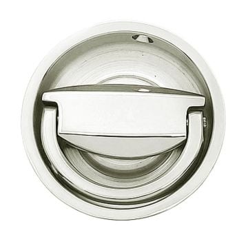 Olivia Rhodes Round Flush Mortice Handle Polished Nickel Plate
