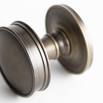 Bun Mortice Door Knob 53 mm Polished Brass Lacquered