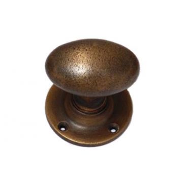 Bronze Oval Mortice Knobs 57 mm