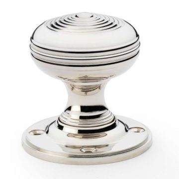 Hayes Mortice Knob 50 mm Polished Brass Unlacquered