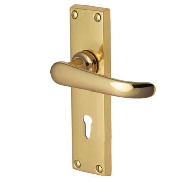Windsor Lever Lock Polished Brass Lacquered