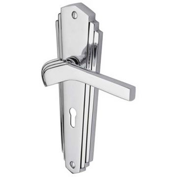 Waldorf Deco Sprung Lever Lock 203 mm Polished Chrome Plate