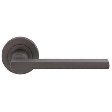 Criterion DL03 Lever Door Handle on Round Rose Imitation Bronze Lacquered