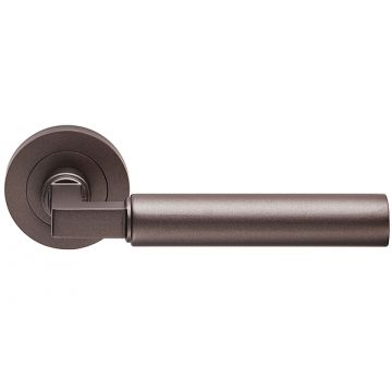 Criterion DL04 Lever Door Handle on Round Rose Imitation Bronze Lacquered