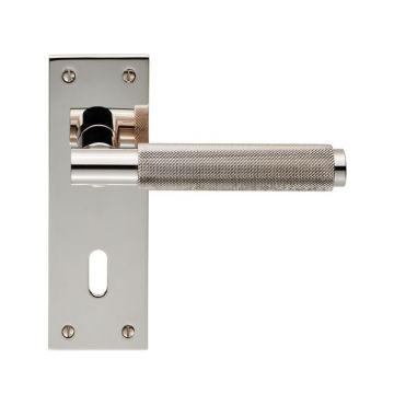 Criterion DL05 Lever Door Handle on Backplate Lock (Polished Nickel Plate)