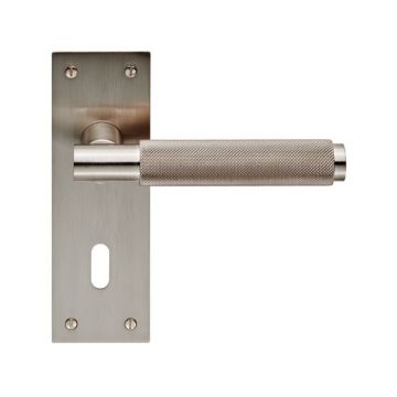 Criterion DL05 Lever Door Handle on Backplate Lock (Satin Nickel Plate)