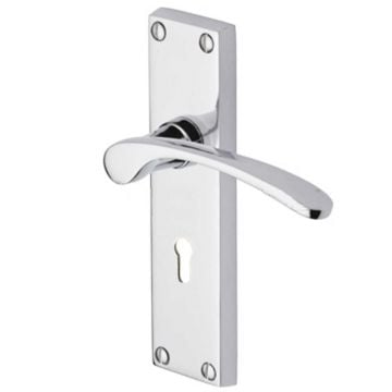 Sophia lever lock handle Polished Chrome Plate
