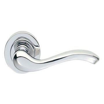 Apollo Round Rose Lever Polished Chrome Plate