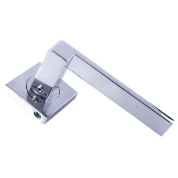 Equi Lever on Square Rose Polished Chrome Plate