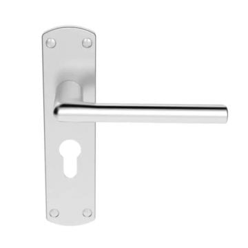 Uno Lever with Euro Profile Polished Chrome Plate