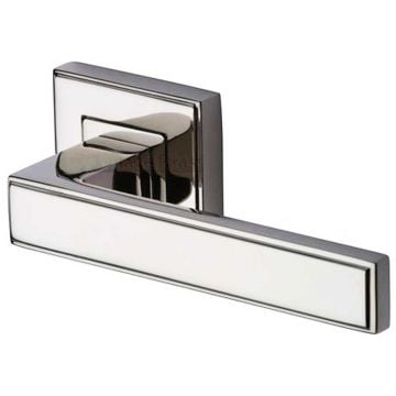 Art Deco Lever Polished Nickel plate
