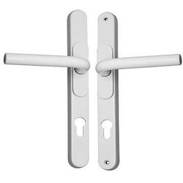 08840.00.WC White Straight Lever Handle