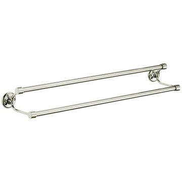 Curzon Double Towel Rail 610 mm Polished Nickel Plate