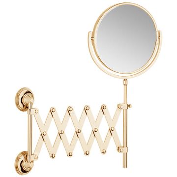 Style Moderne Extending Mirror Antique Gold Plate